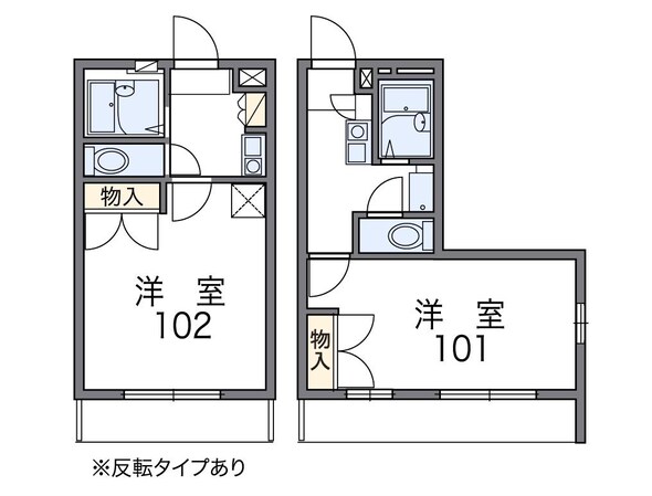 レオパレスＳｔ．Ｌｅａｆ１号館の物件間取画像